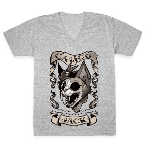 Calico Jack V-Neck Tee Shirt
