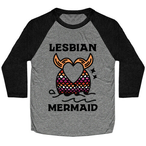 Lesbian Mermaid Baseball Tee