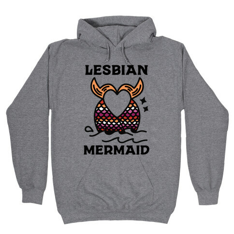 Lesbian Mermaid Hooded Sweatshirt