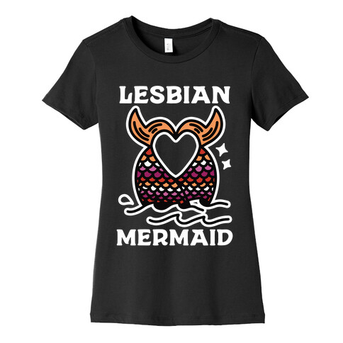 Lesbian Mermaid Womens T-Shirt