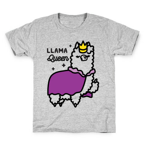 Llama Queen Kids T-Shirt