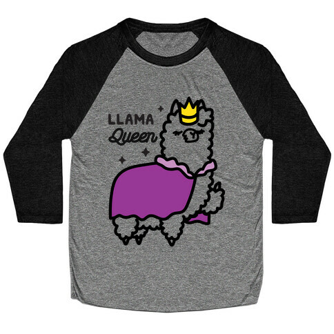 Llama Queen Baseball Tee