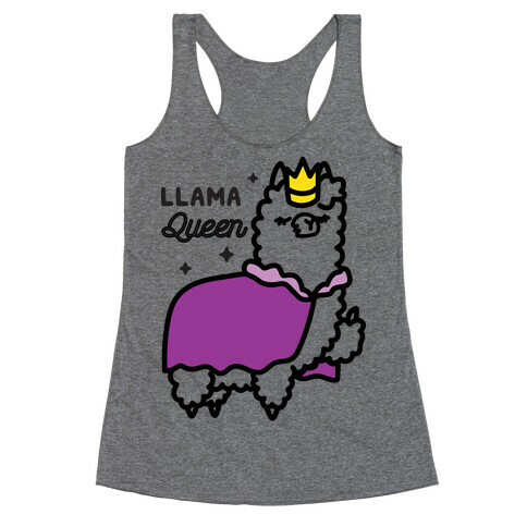 Llama Queen Racerback Tank Top