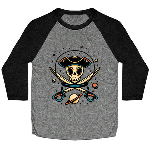 Space Pirate Baseball Tee