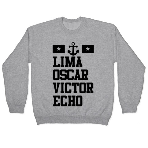 Lima Oscar Victor Echo (Navy) Pullover