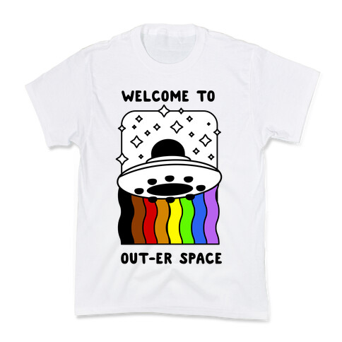 Welcome to Out-er Space Kids T-Shirt