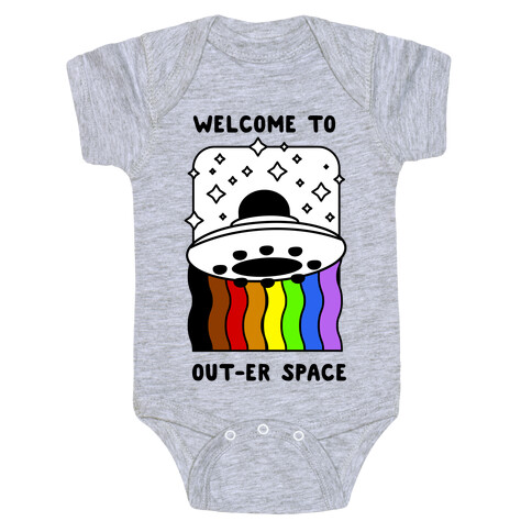 Welcome to Out-er Space Baby One-Piece