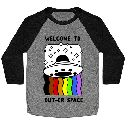 Welcome to Out-er Space Baseball Tee