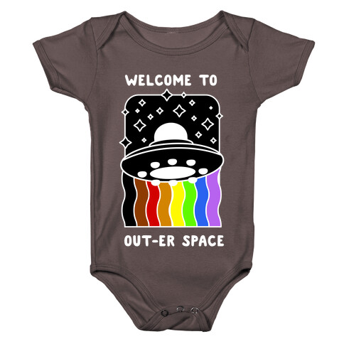 Welcome to Out-er Space Baby One-Piece