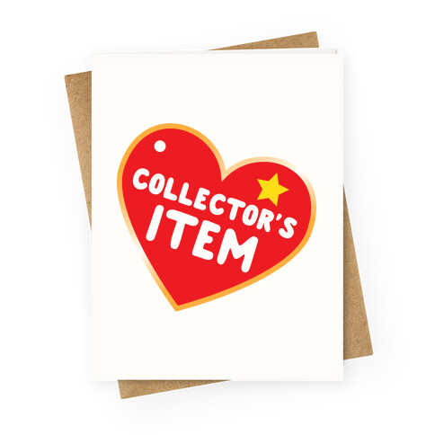 Collector's Item Toy Parody Greeting Card