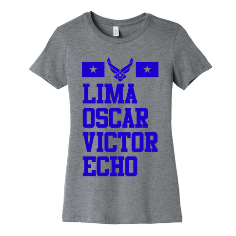 Lima Oscar Victor Echo (Air Force) Womens T-Shirt