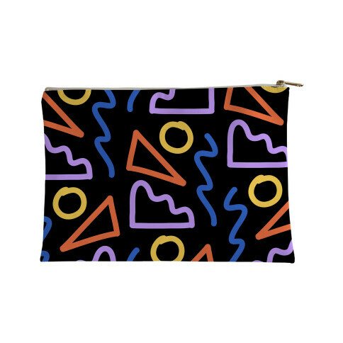 Bold Abstract Shape Outlines Accessory Bag