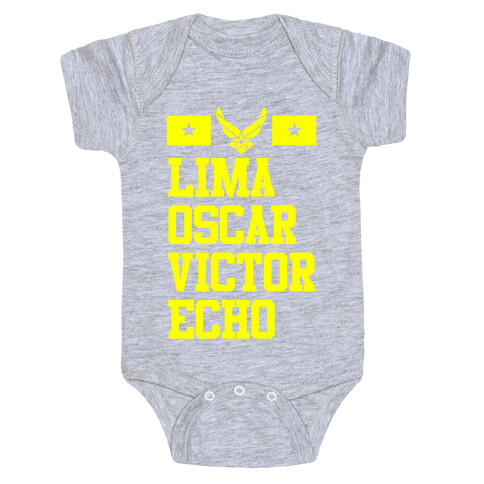 Lima Oscar Victor Echo (Air Force) Baby One-Piece