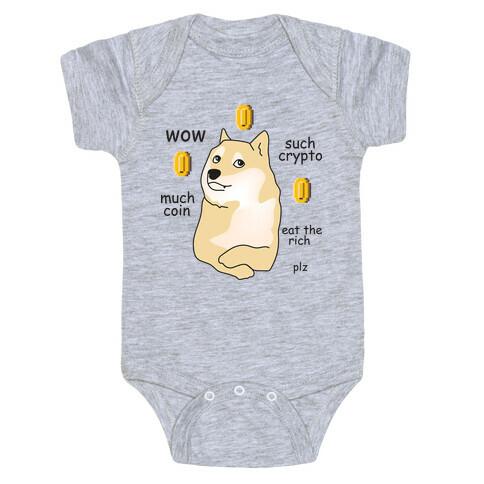 DogeCoin Parody Baby One-Piece