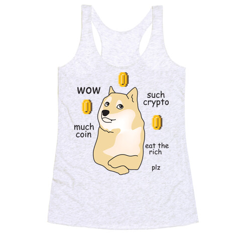 DogeCoin Parody Racerback Tank Top