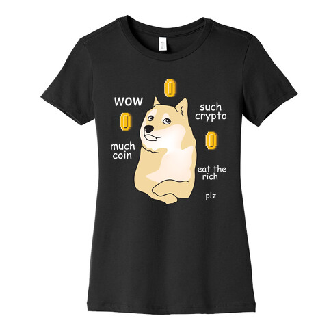 DogeCoin Parody Womens T-Shirt