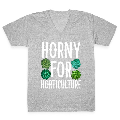 Horny for Horticulture V-Neck Tee Shirt