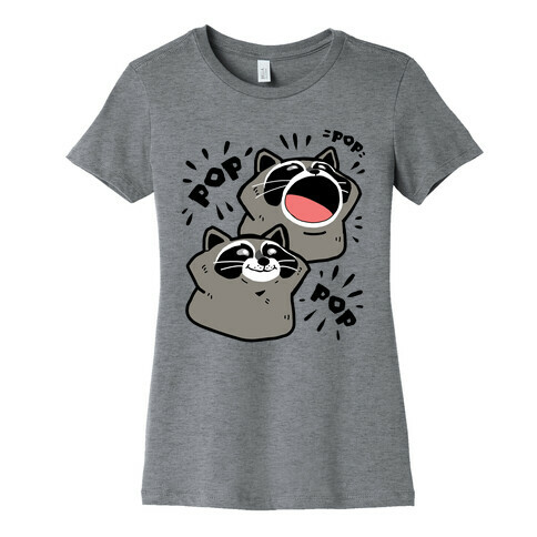 Pop Raccoon Womens T-Shirt