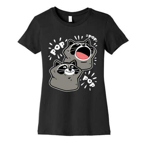 Pop Raccoon Womens T-Shirt