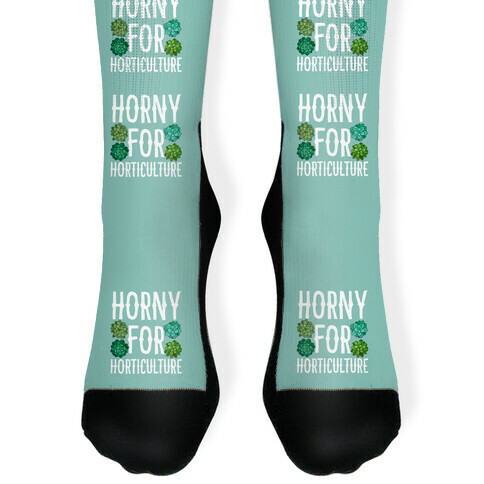 Horny for Horticulture Sock