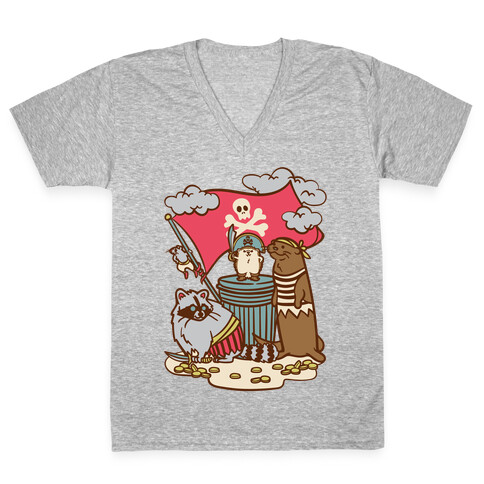 Captain Hedgie's Salty Crew V-Neck Tee Shirt