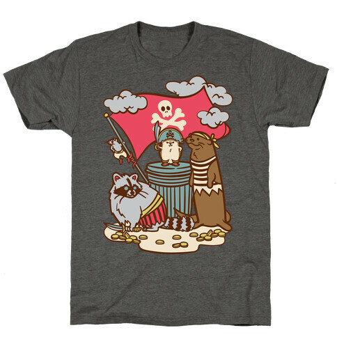 Captain Hedgie's Salty Crew White Print T-Shirt