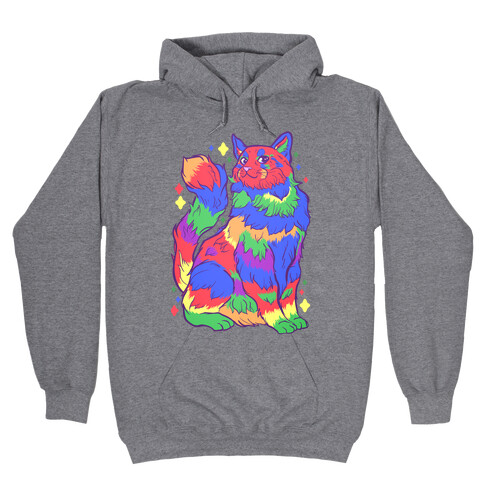 Gay Pride Cat Hooded Sweatshirt