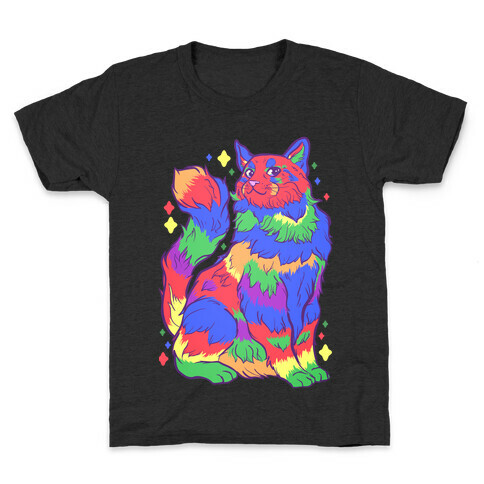 Gay Pride Cat Kids T-Shirt