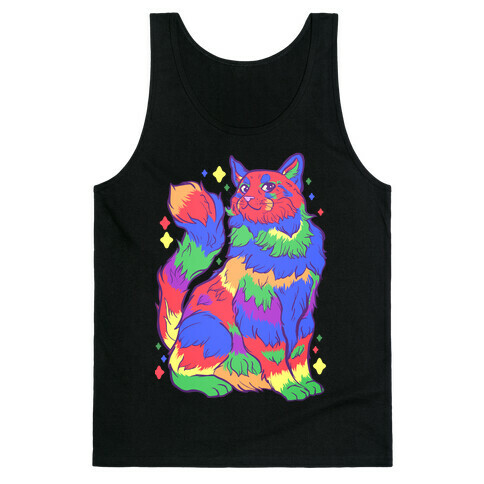 Gay Pride Cat Tank Top