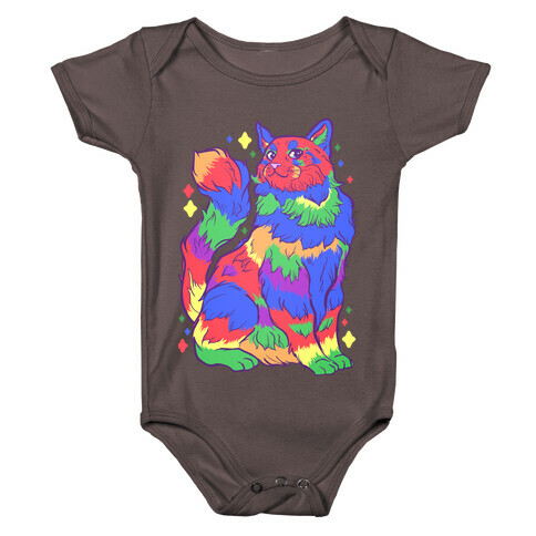 Gay Pride Cat Baby One-Piece