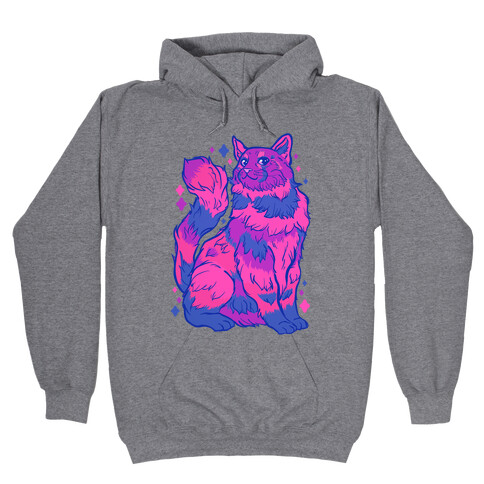 Bisexual Pride Cat Hooded Sweatshirt