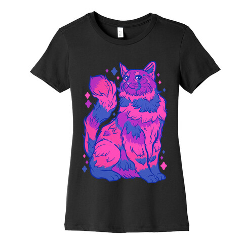 Bisexual Pride Cat Womens T-Shirt