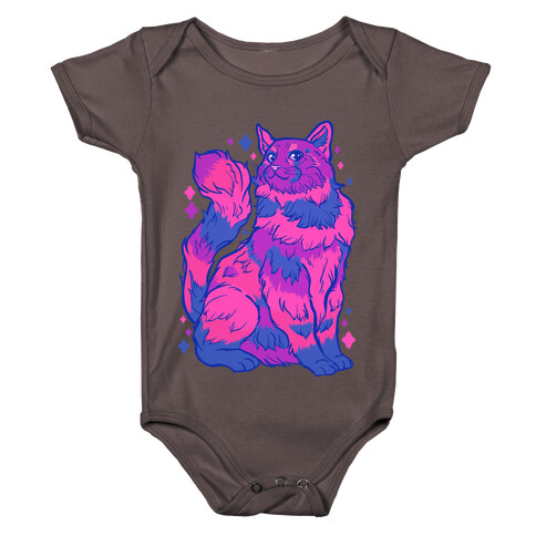 Bisexual Pride Cat Baby One-Piece