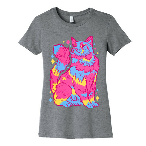 Pansexual Pride Cat Womens T-Shirt