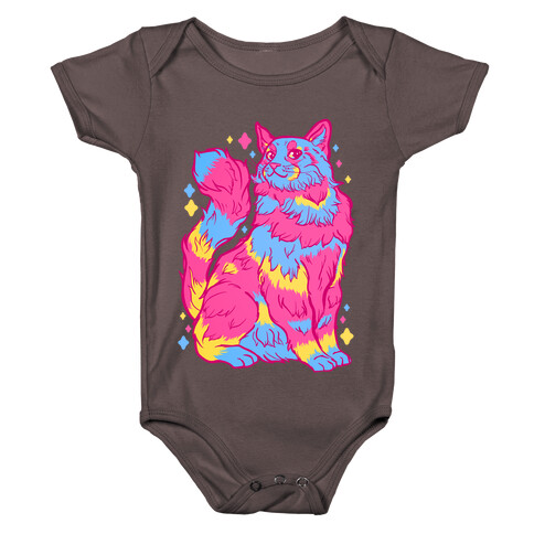 Pansexual Pride Cat Baby One-Piece