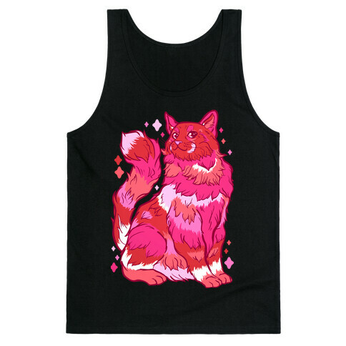 Lesbian Pride Cat Tank Top