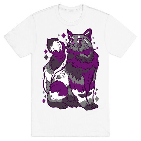 Asexual Pride Cat T-Shirt