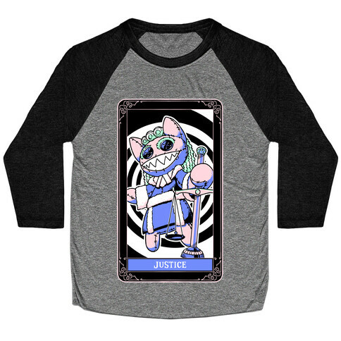 Creepy Cute Tarots: Justice Baseball Tee