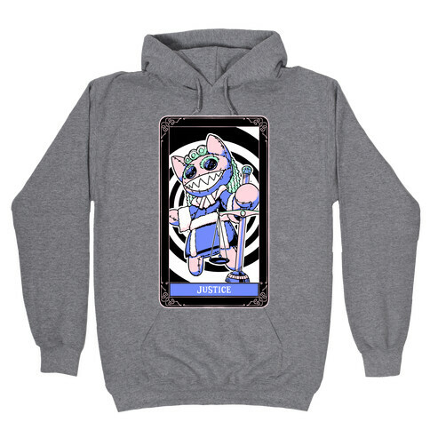 Creepy Cute Tarots: Justice Hooded Sweatshirt