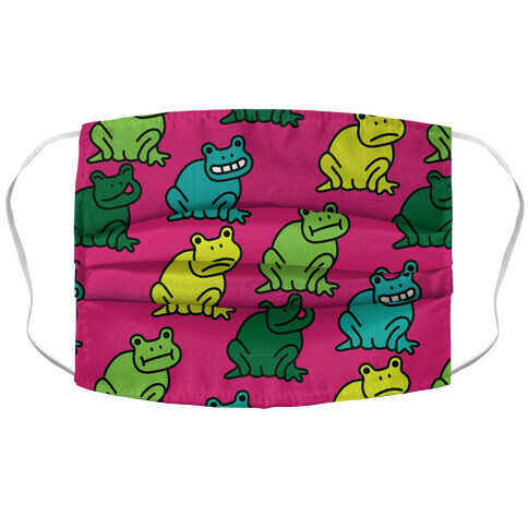 Froggie Booty Pattern Accordion Face Mask