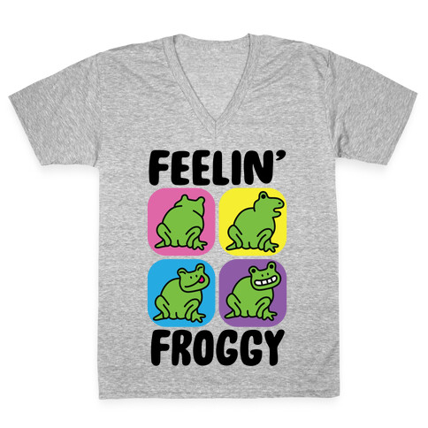 Feelin' Froggy V-Neck Tee Shirt