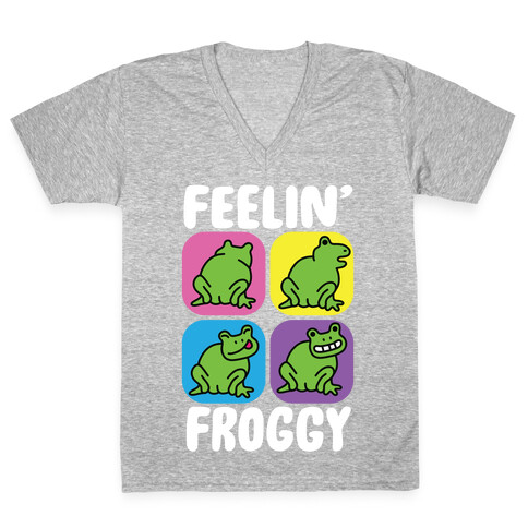 Feelin' Froggy V-Neck Tee Shirt