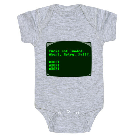 MS-DOS F***s Not Loaded Baby One-Piece
