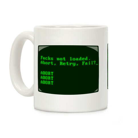 MS-DOS F***s Not Loaded Coffee Mug