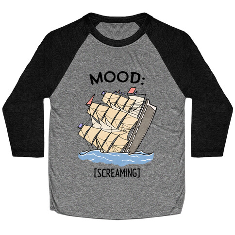 Stuck On A Sinking Ship Baseball Tee