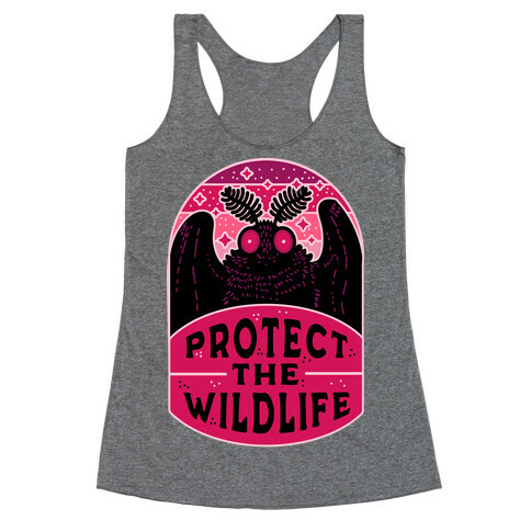 Protect the Wildlife (Mothman) Racerback Tank Top