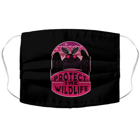 Protect the Wildlife (Mothman) Accordion Face Mask