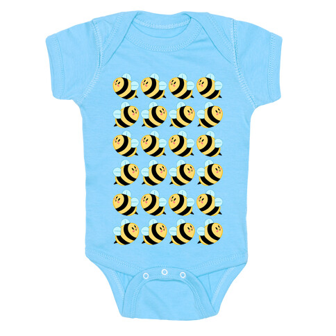 Bumblin' Bees Pattern Tee Baby One-Piece