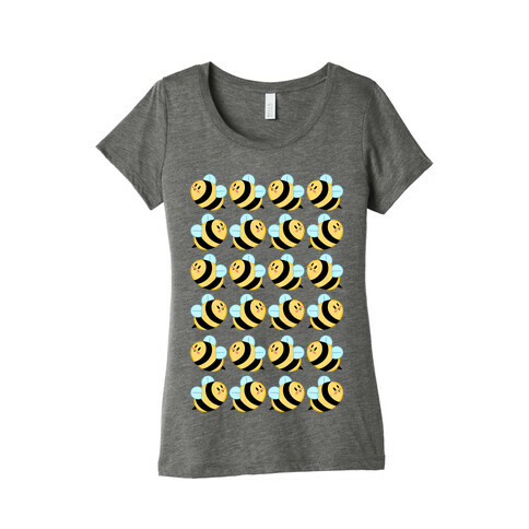 Bumblin' Bees Pattern Tee Womens T-Shirt