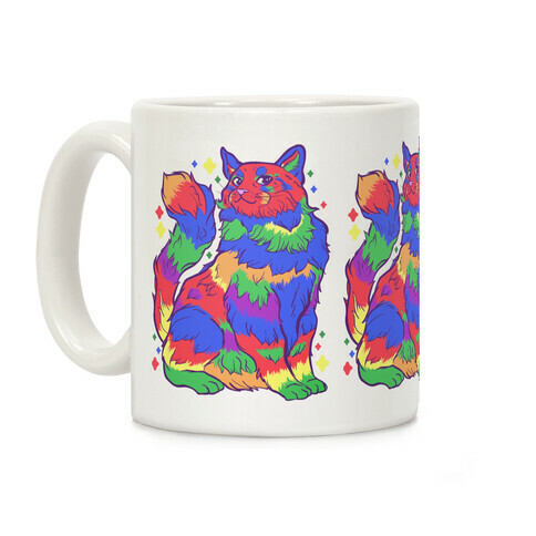 Gay Pride Cat Coffee Mug